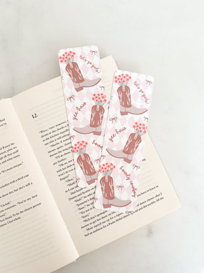 Floral Cowgirl Bookmark | Yee Haw Bookmark