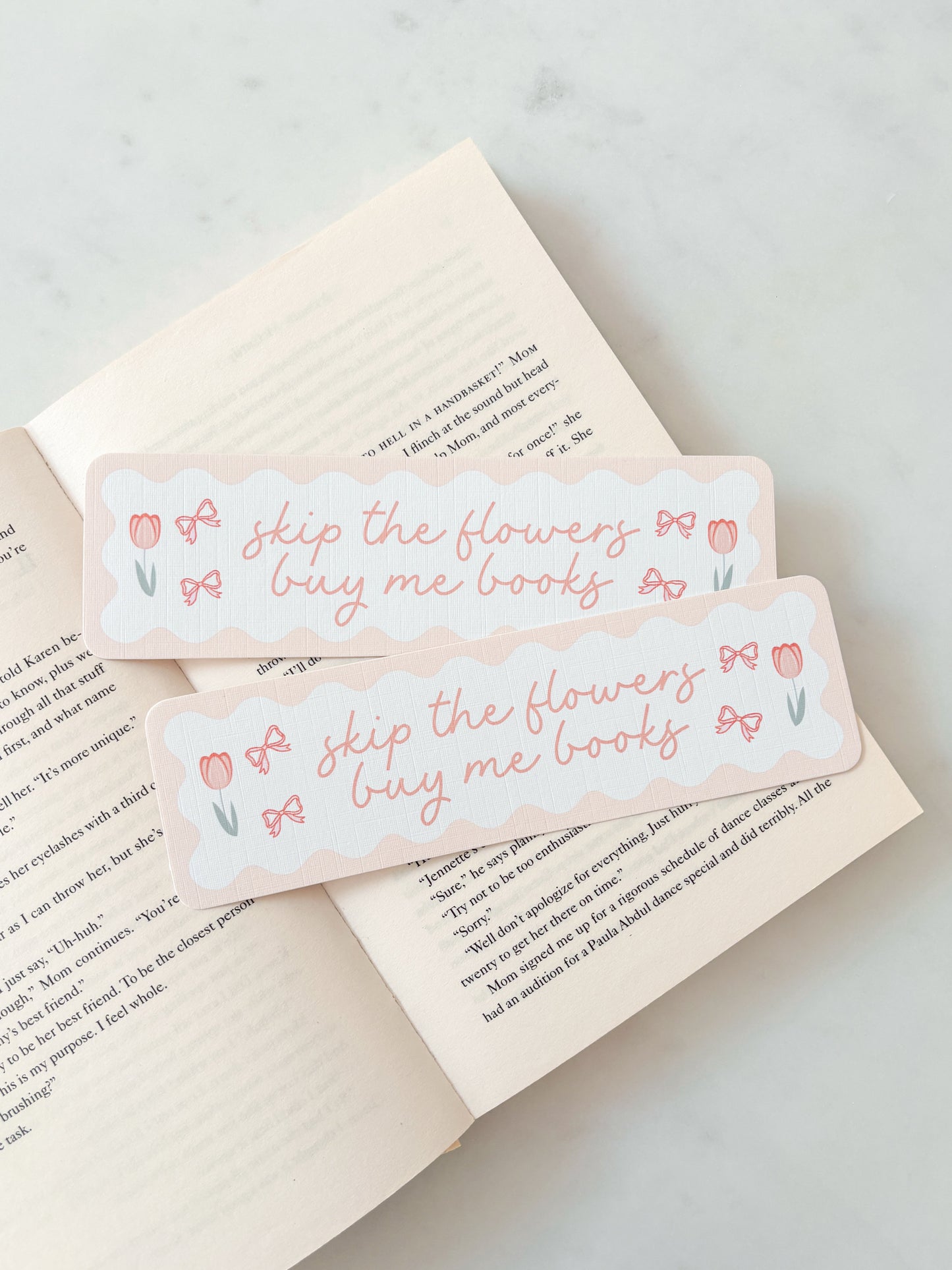 Skip The Flowers Buy Me Books Bookmark