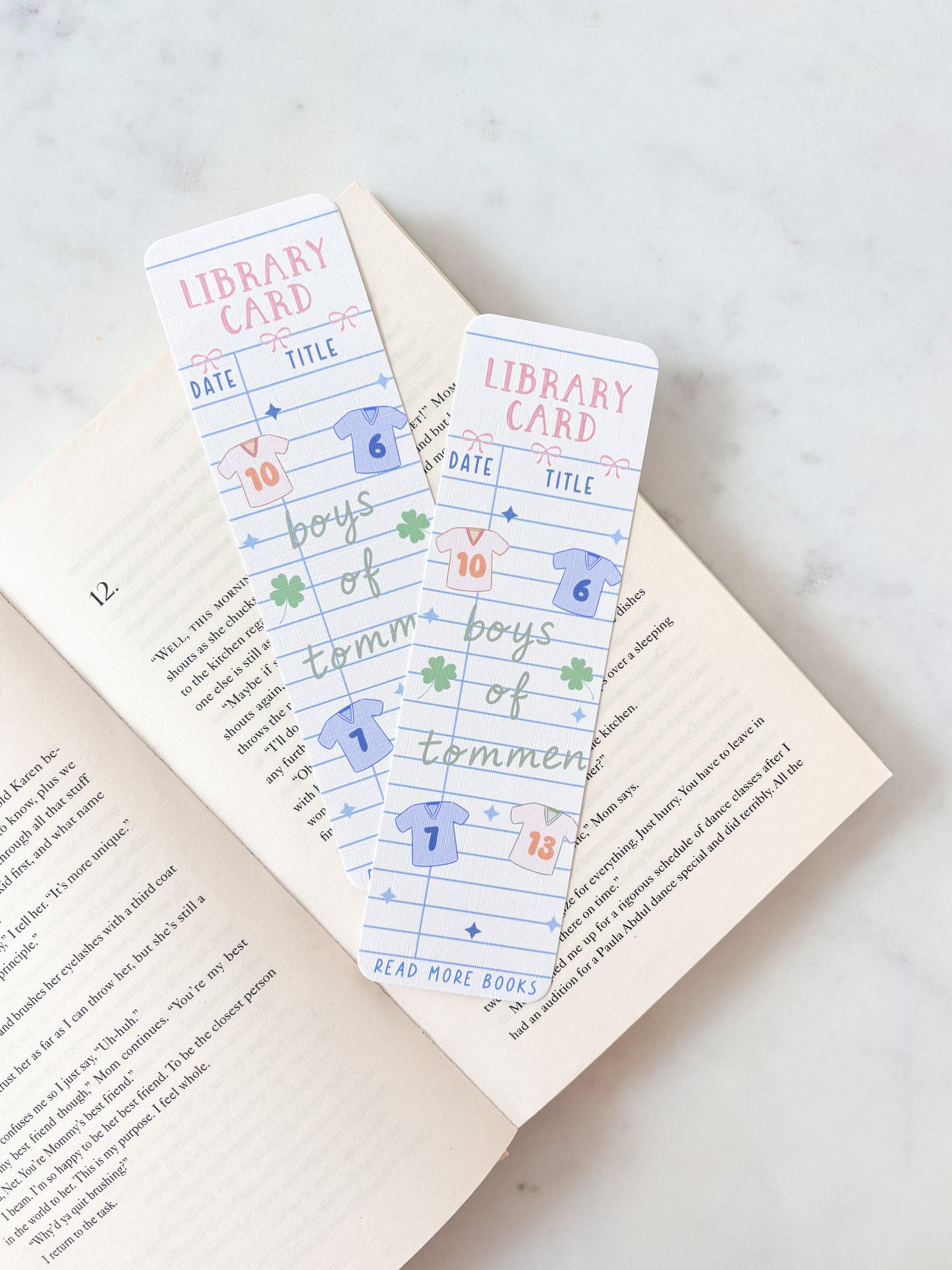 Tommen college bookmark boys of tommen