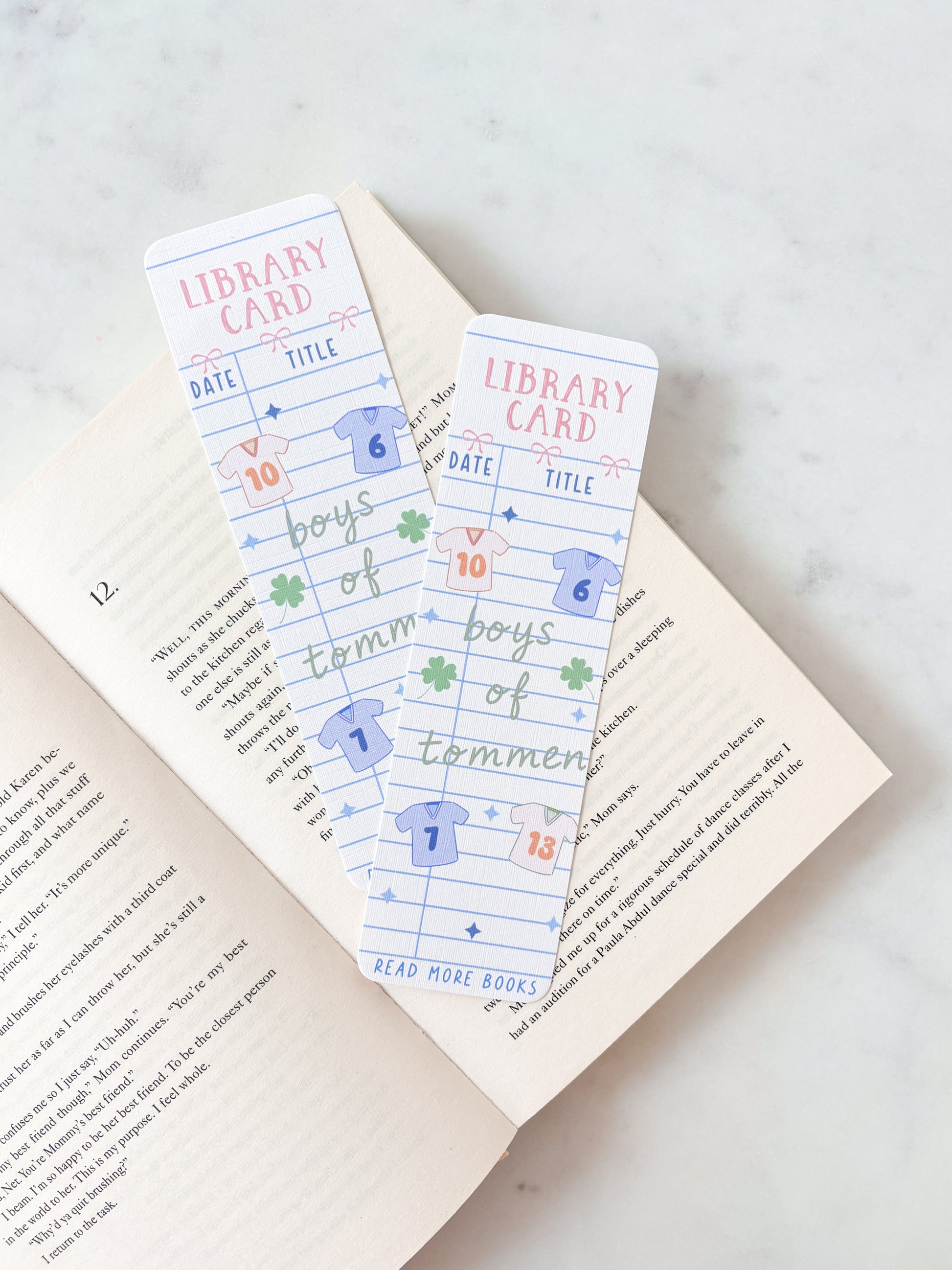 Tommen college bookmark boys of tommen