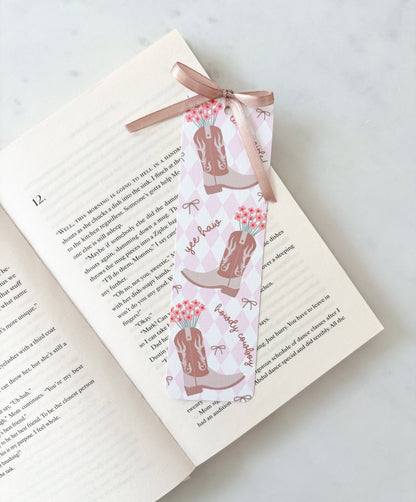 Floral Cowgirl Bookmark | Yee Haw Bookmark