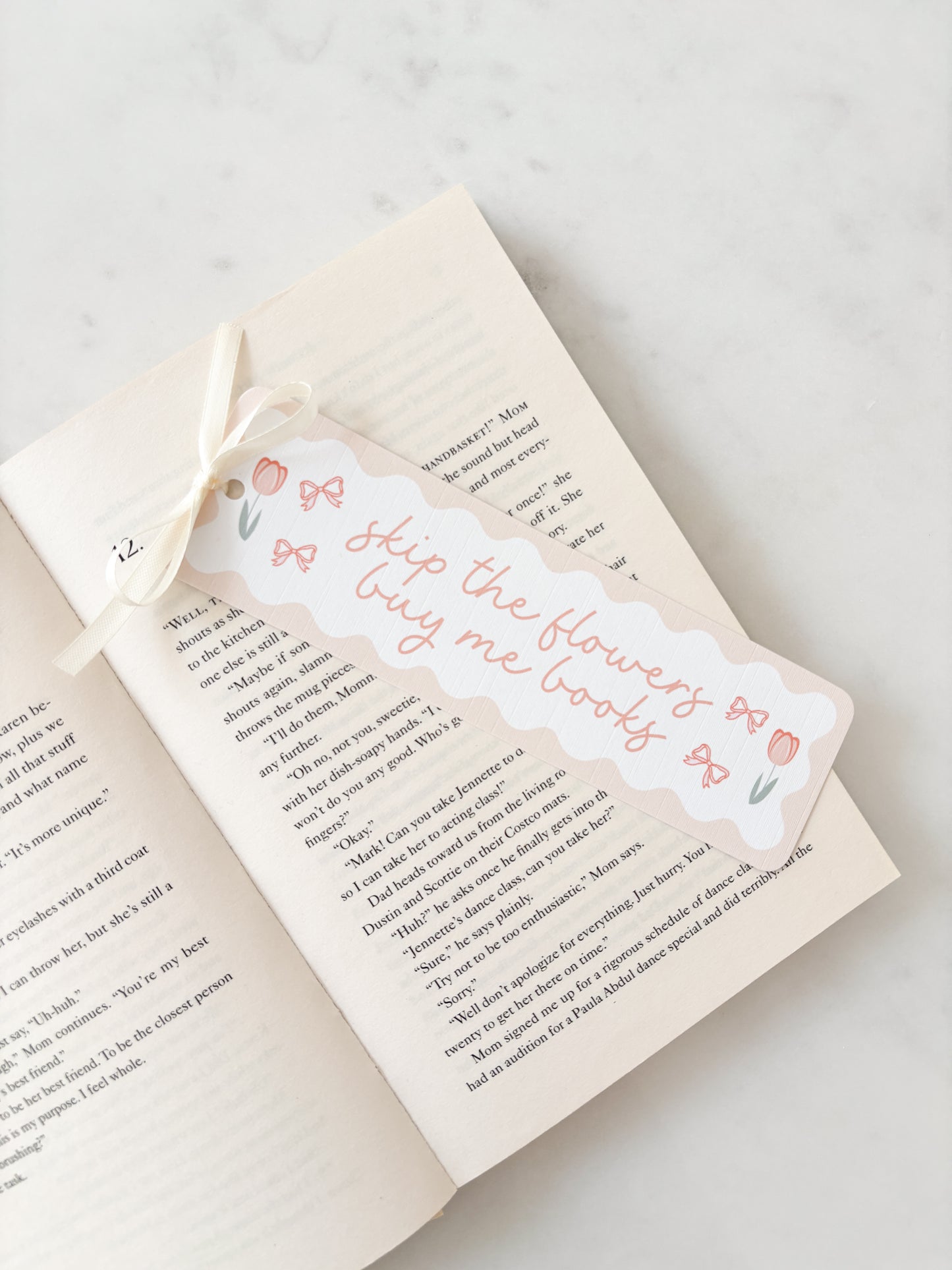 Skip The Flowers Buy Me Books Bookmark