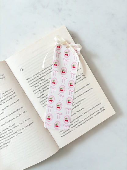 Cherry Coquette Frame Pattern Bookmark