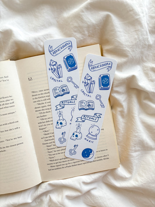 Blue Spells & Potions Fantasy Bookmark