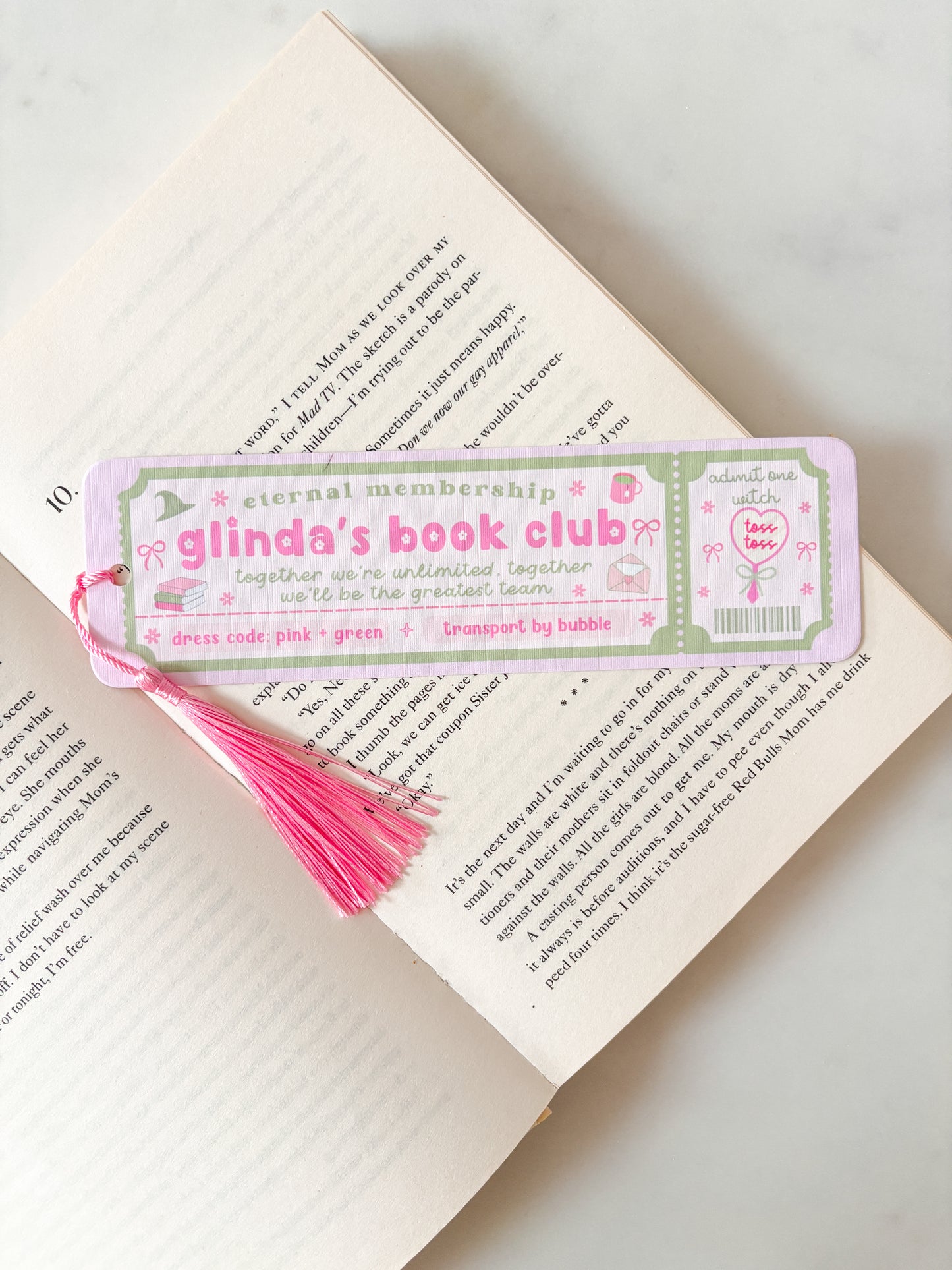 Glinda's Book Club Bookmark