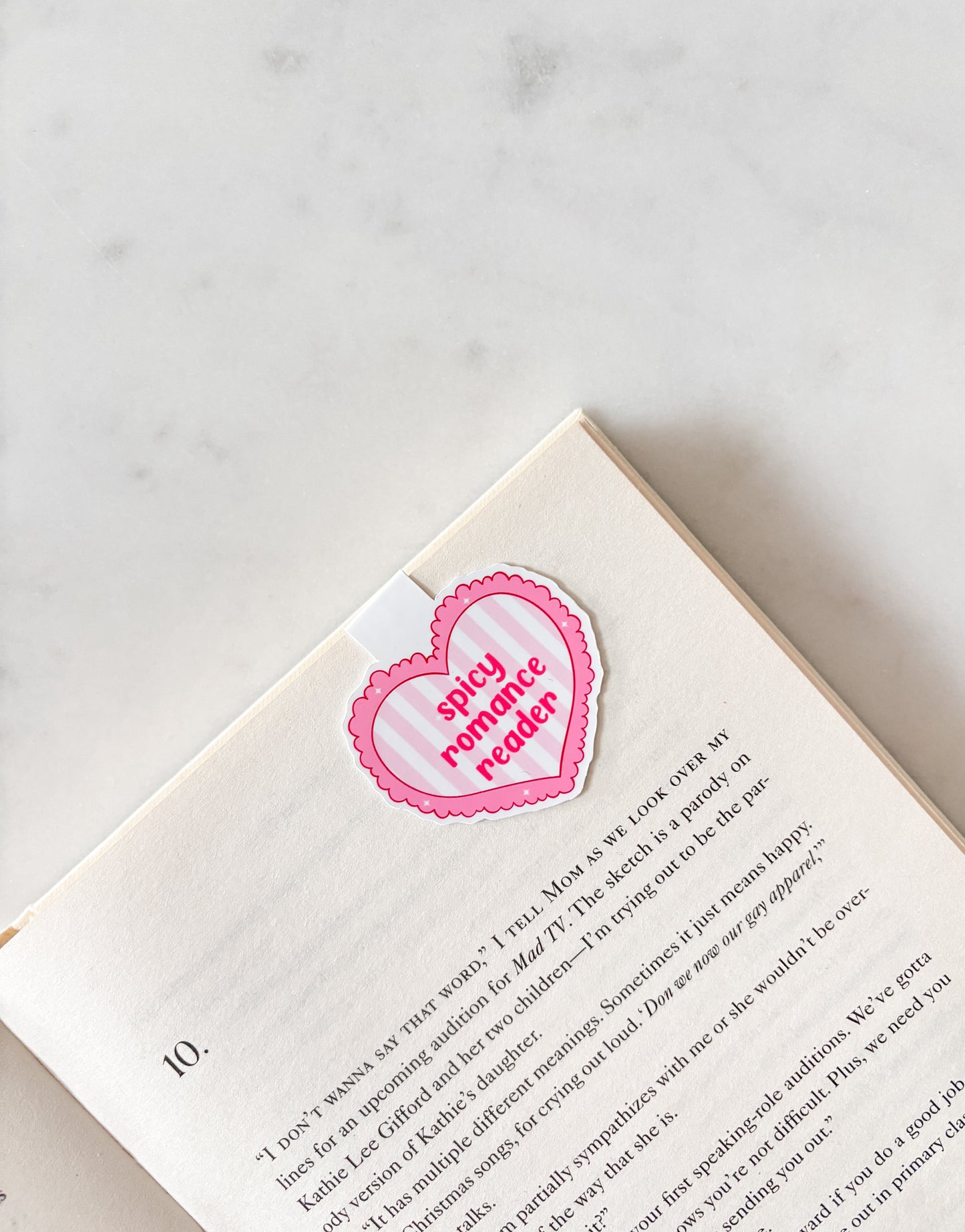 Spicy Romance Reader Magnetic Bookmark