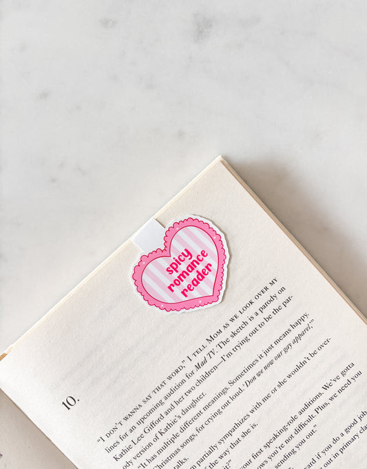 Spicy Romance Reader Magnetic Bookmark
