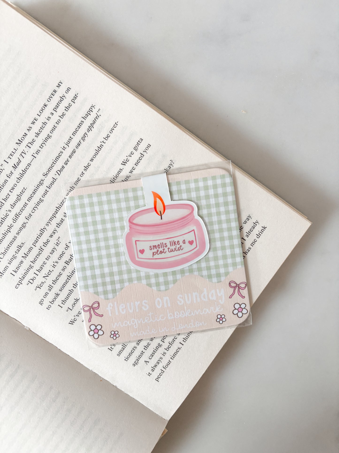 Smells Like A Plot Twist Candle Magnetic Bookmark