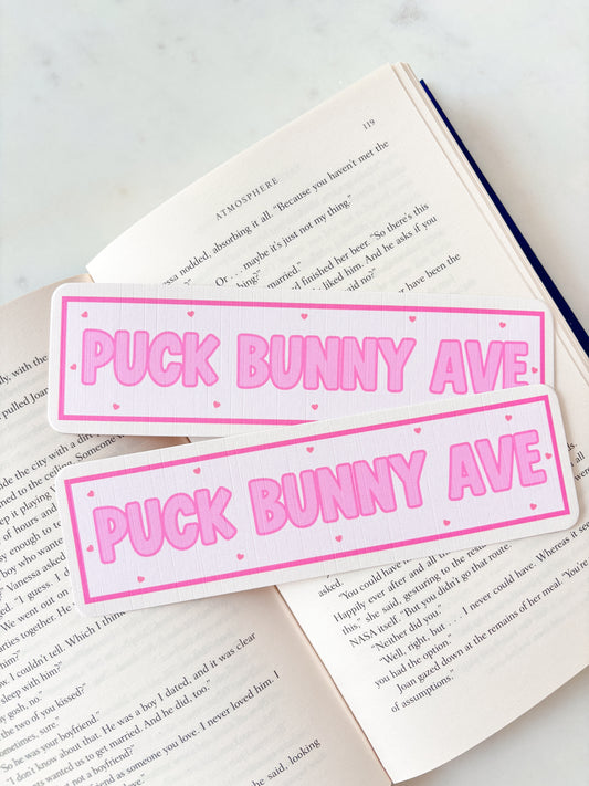 Puck Bunny Avenue Bookmark