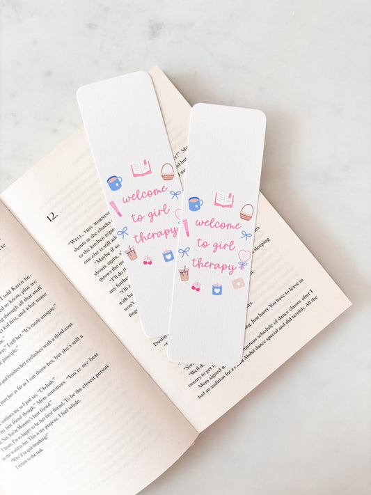 Welcome To Girl Therapy Bookmark
