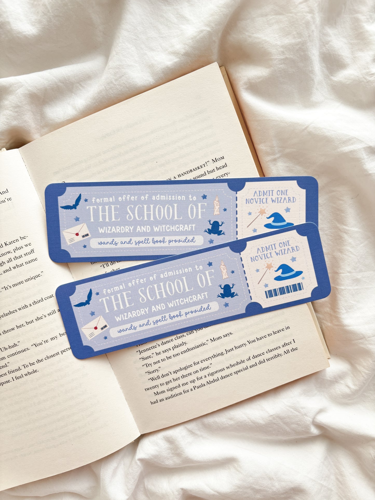 School of Witchcraft and Wizardry Ticket Bookmark