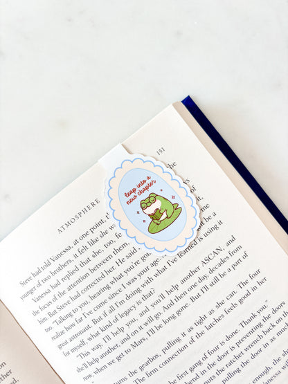 Cute Frog Magnetic Bookmark