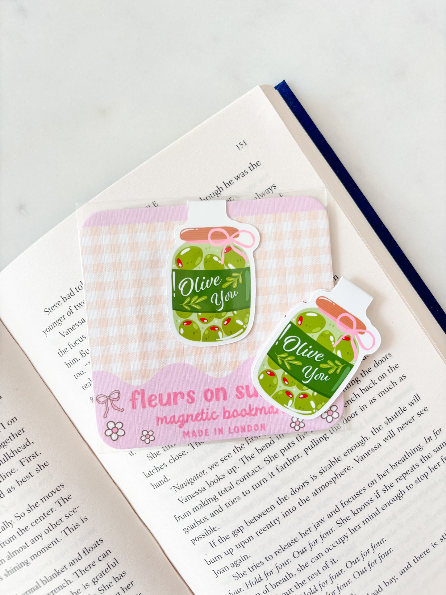 Olive You Magnetic Bookmark