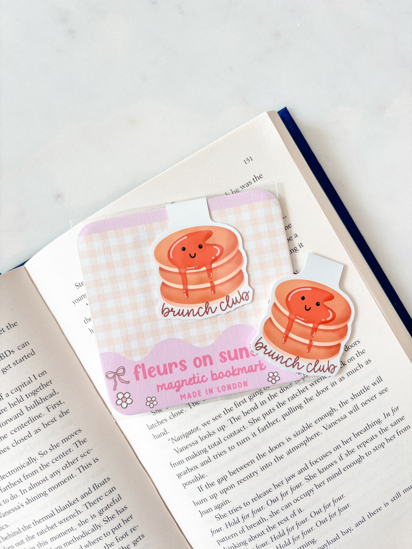 Pancakes Bookmark | Brunch Club Magnetic Bookmark