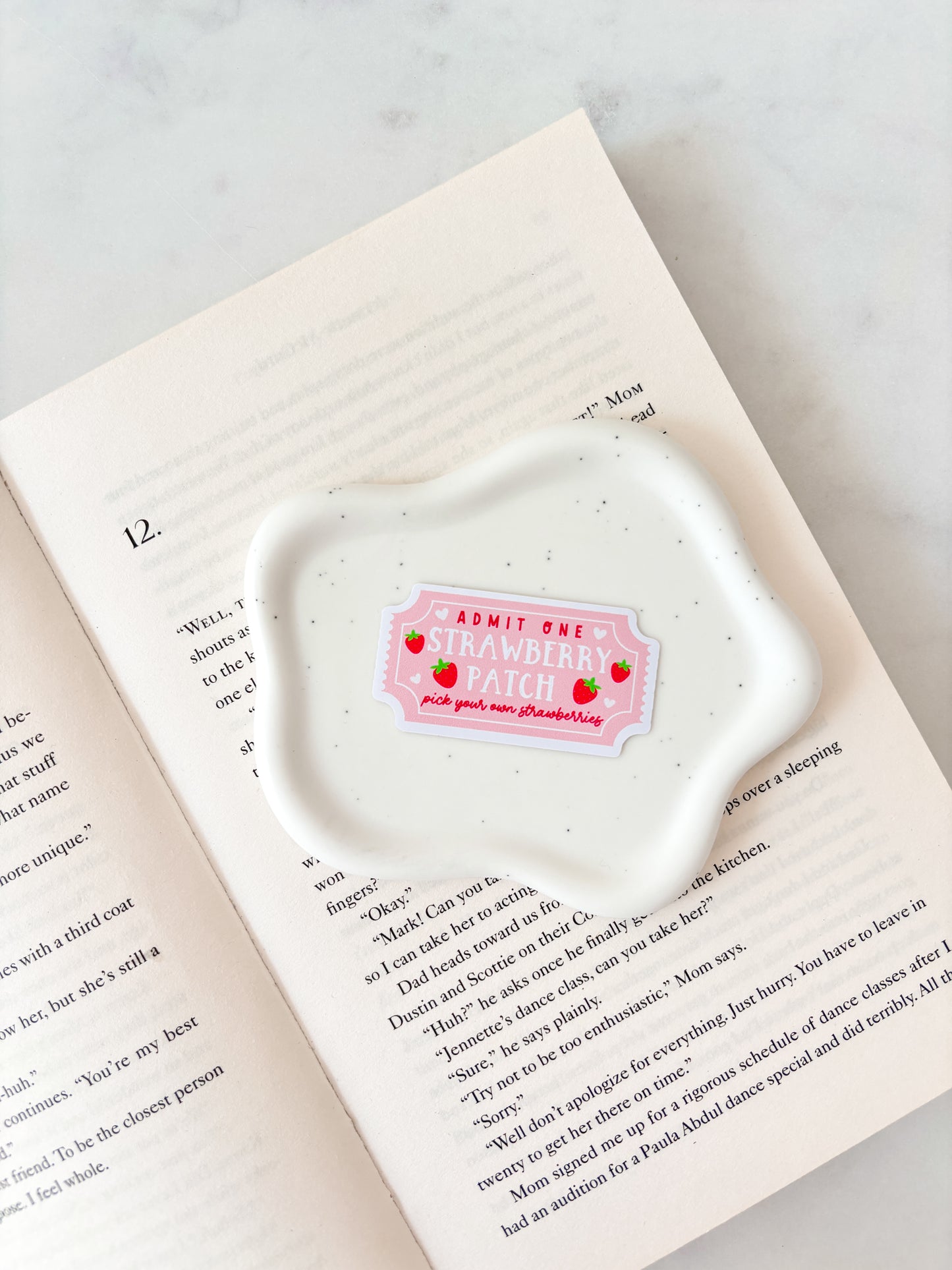 Strawberry Patch PYO Ticket Sticker