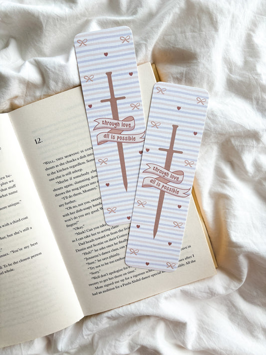 Through Love All Is Possible Bookmark | Crescent City Bookmark