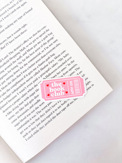 The Book Club Ticket Sticker