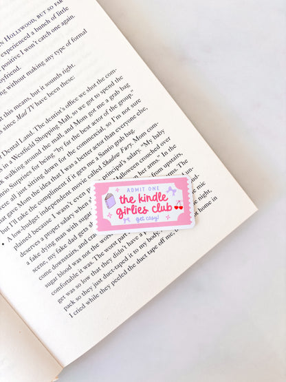 Kindle Girlies Club Ticket Sticker