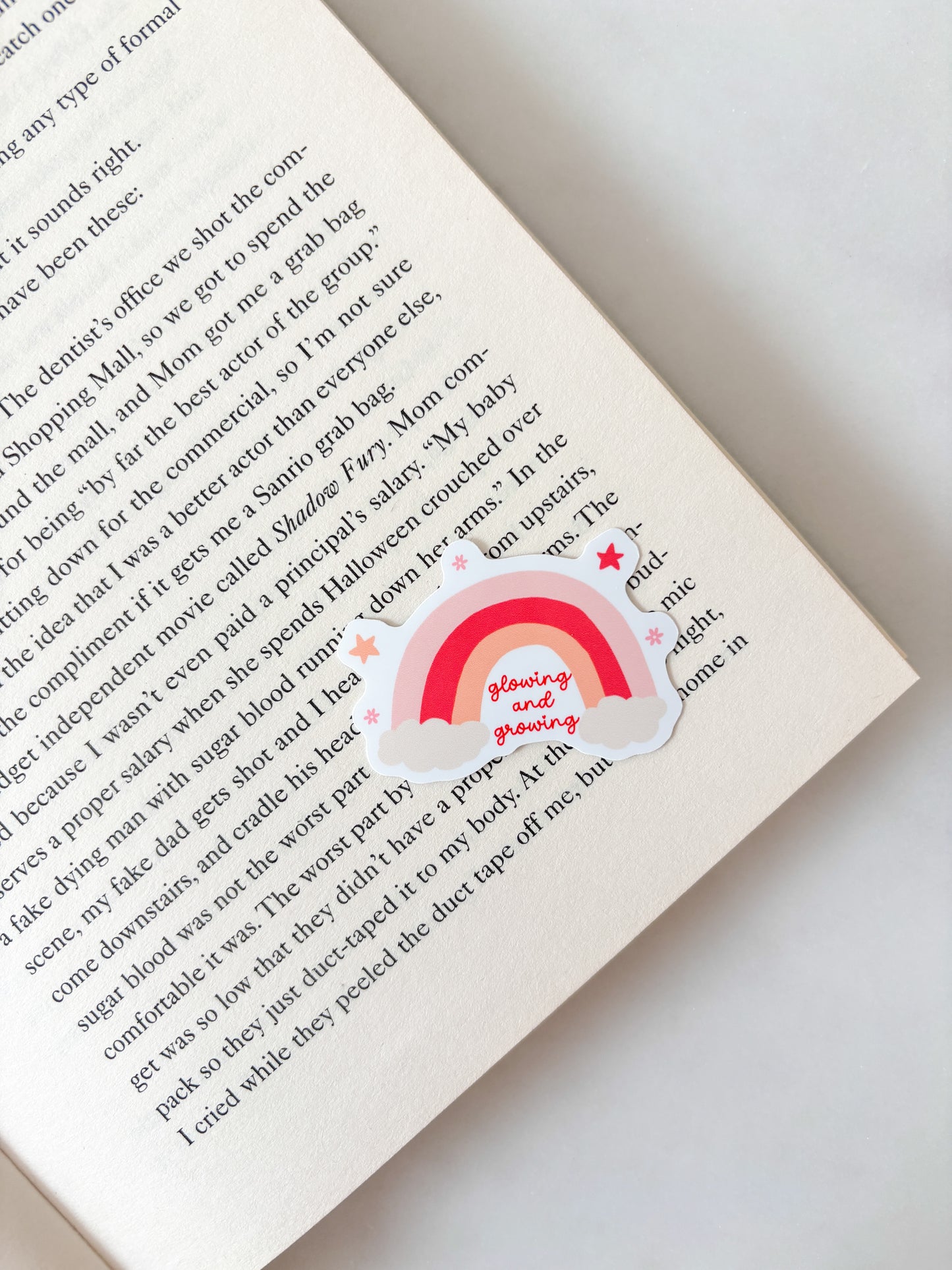 Glowing and Growing Rainbow Sticker