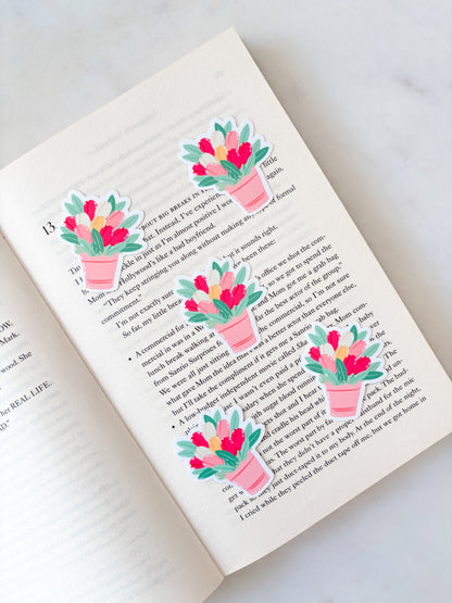 Cute Tulip Pots Vinyl Sticker
