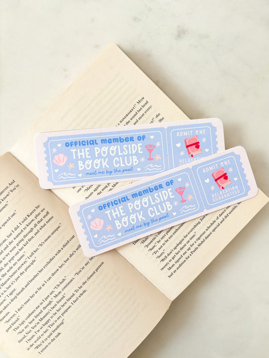 The Poolside Book Club Bookmark