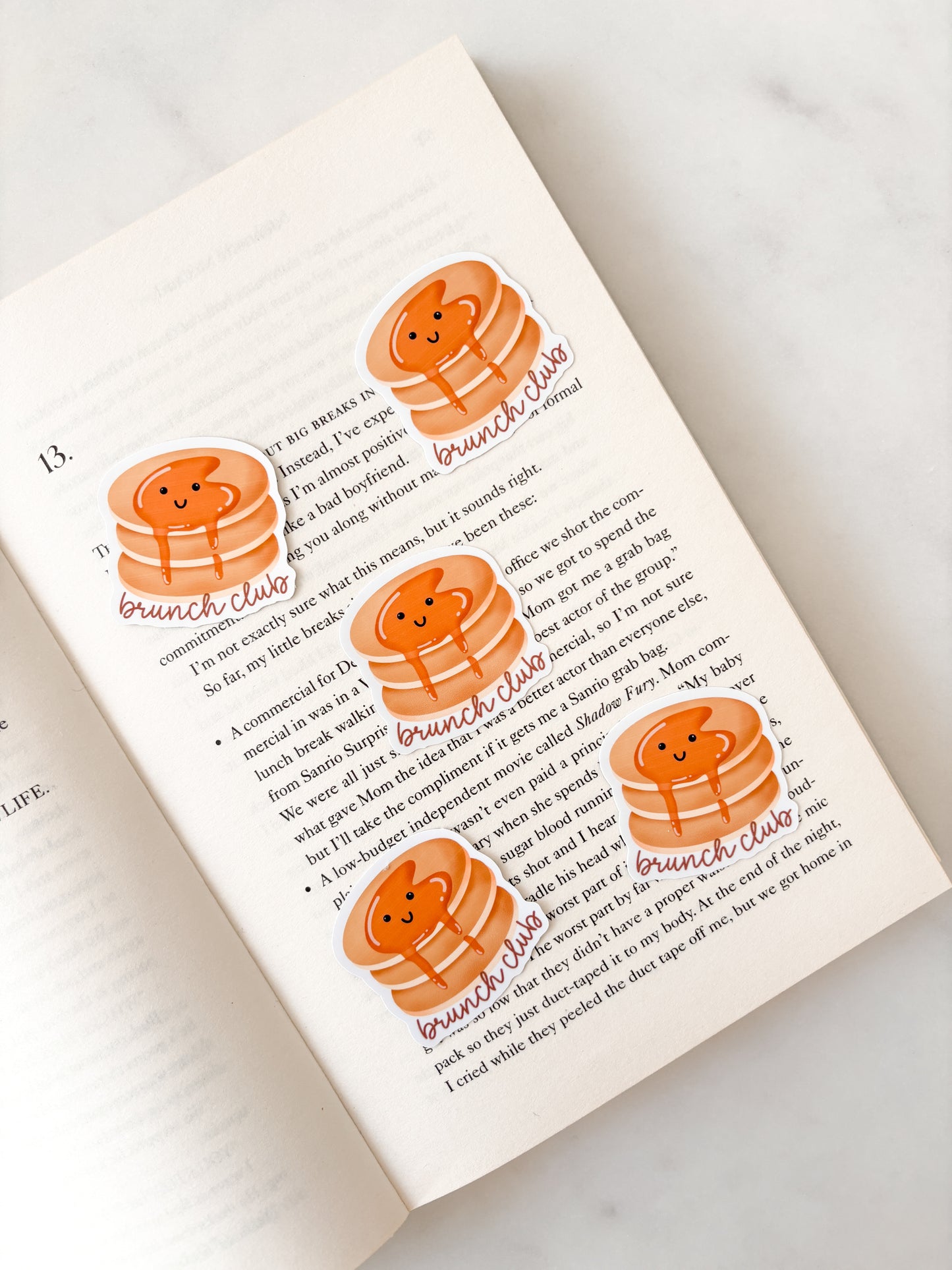 Brunch Club Pancake Sticker