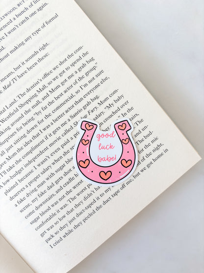Good Luck Babe Horseshoe Sticker