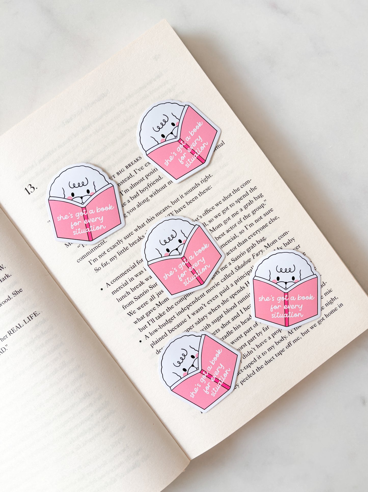 She's Got A Book For Every Situation Sticker
