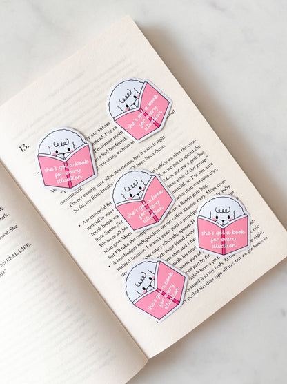 She's Got A Book For Every Situation Sticker