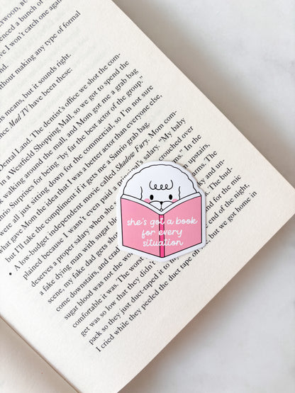 She's Got A Book For Every Situation Sticker