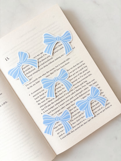 Baby Blue Coquette Bow Sticker