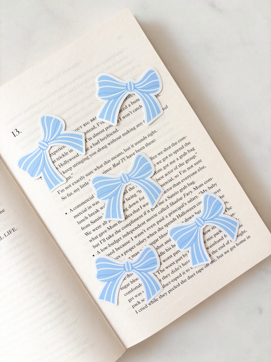 Baby Blue Coquette Bow Sticker