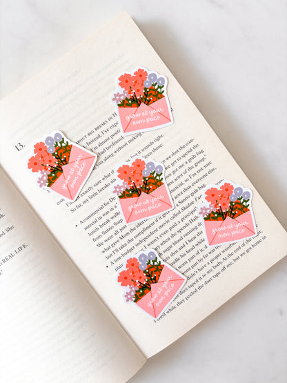 Grow At Your Own Pace Flowers Sticker