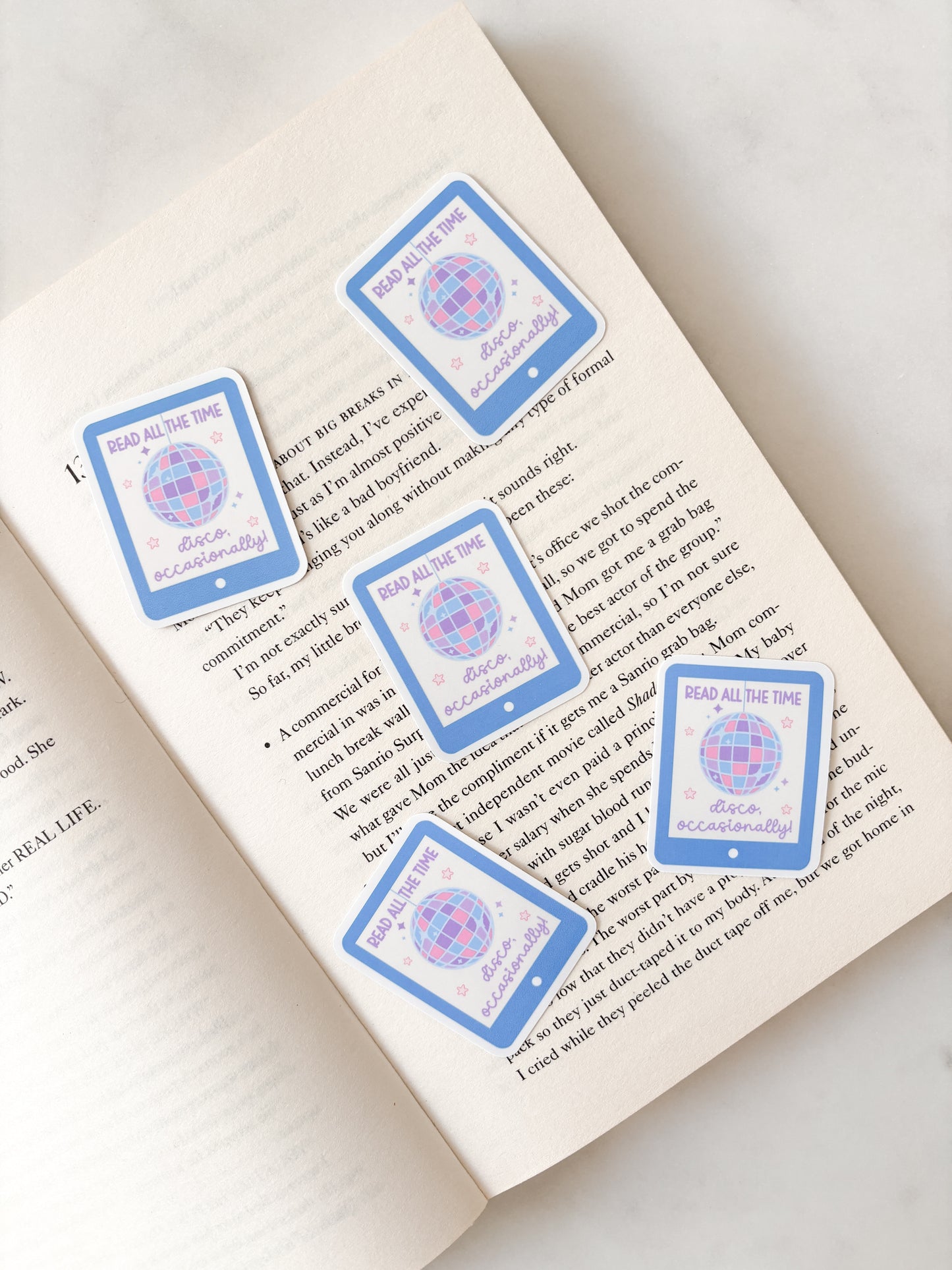 Read All The time, Disco Occasionally Kindle Sticker