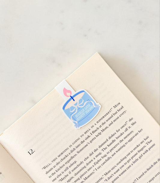 Smells Like Snowy Reads Candle Magnetic Bookmark