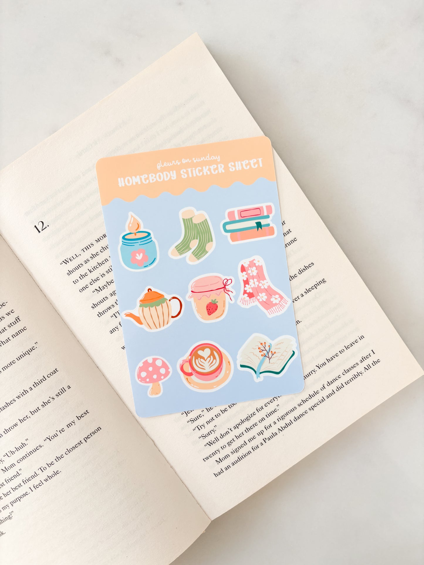 Homebody Sticker Sheet | Journal Stickers