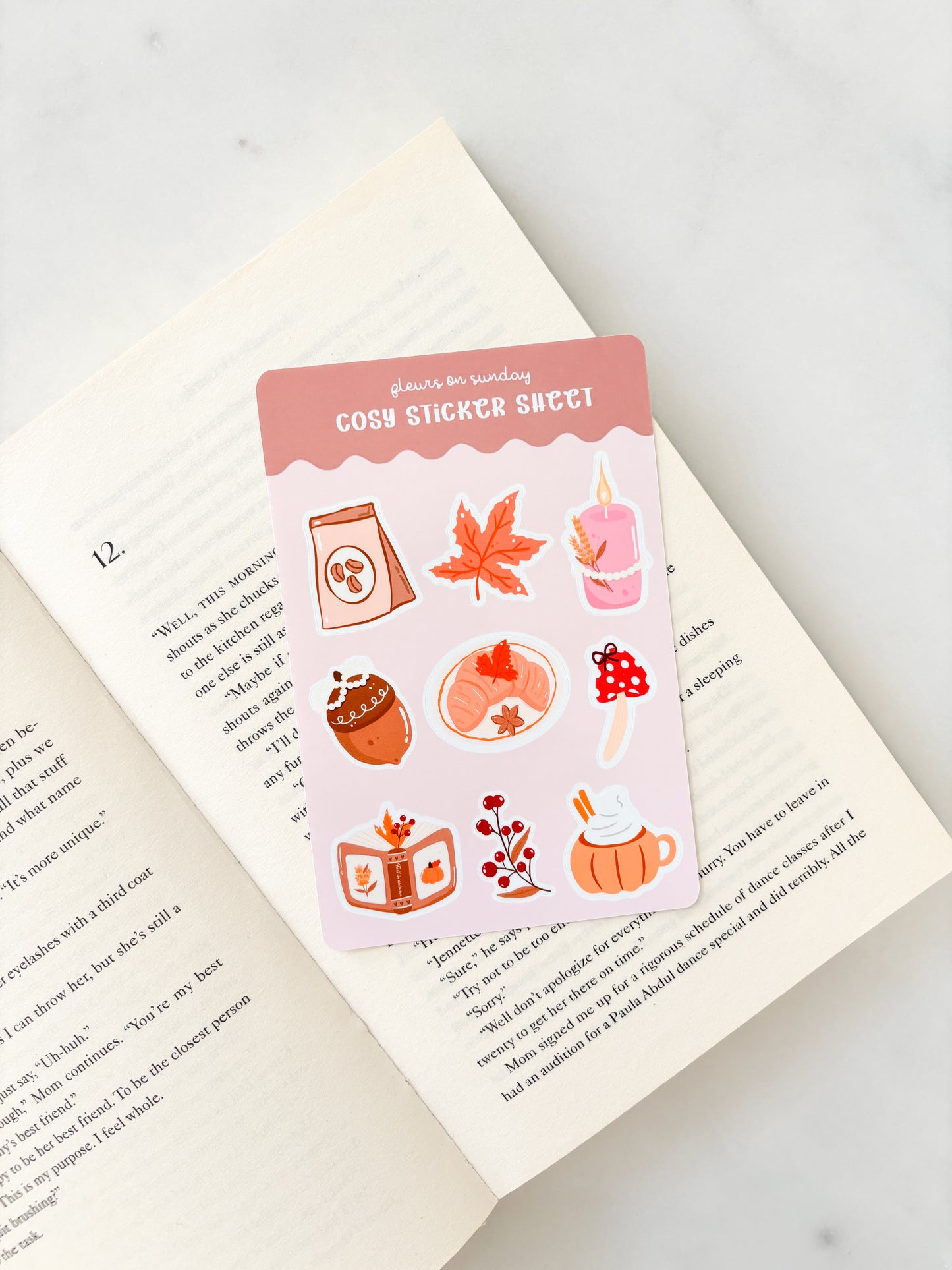 Cosy Sticker Sheet | Journal Stickers
