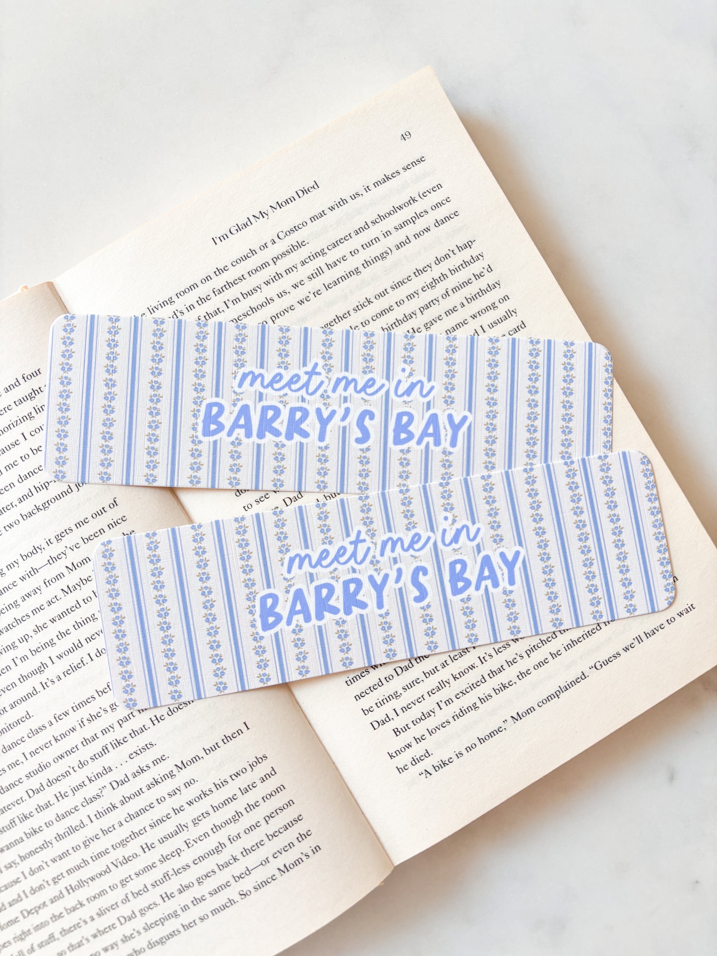 Meet Me In Barry's Bay Bookmark | Beach Reads Bookmark
