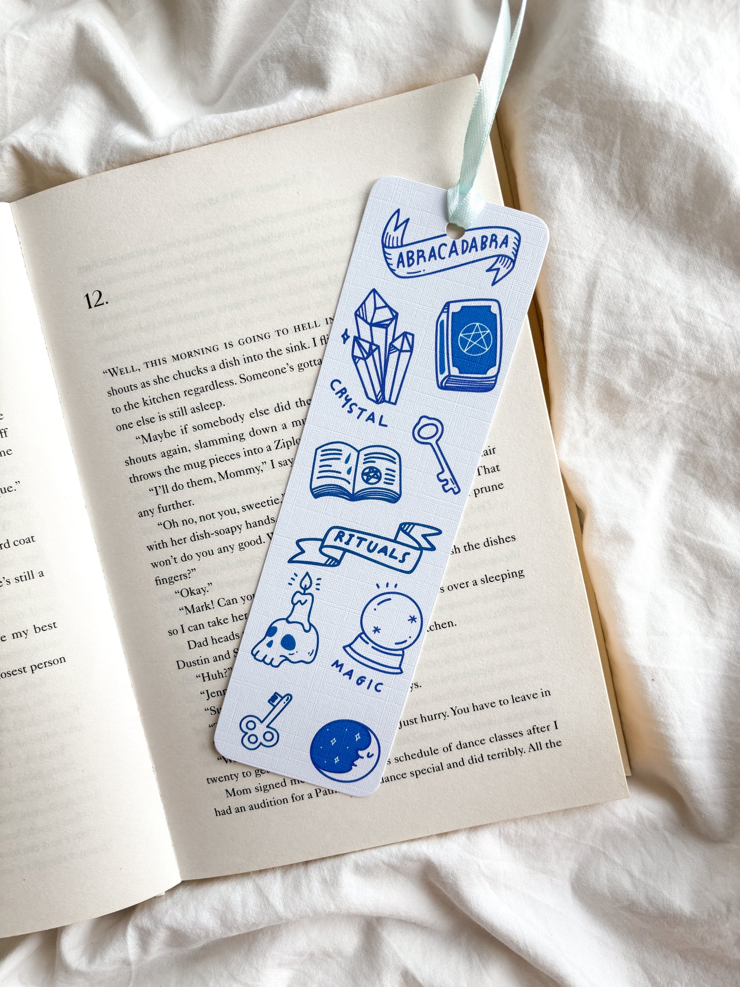 Blue Spells & Potions Fantasy Bookmark