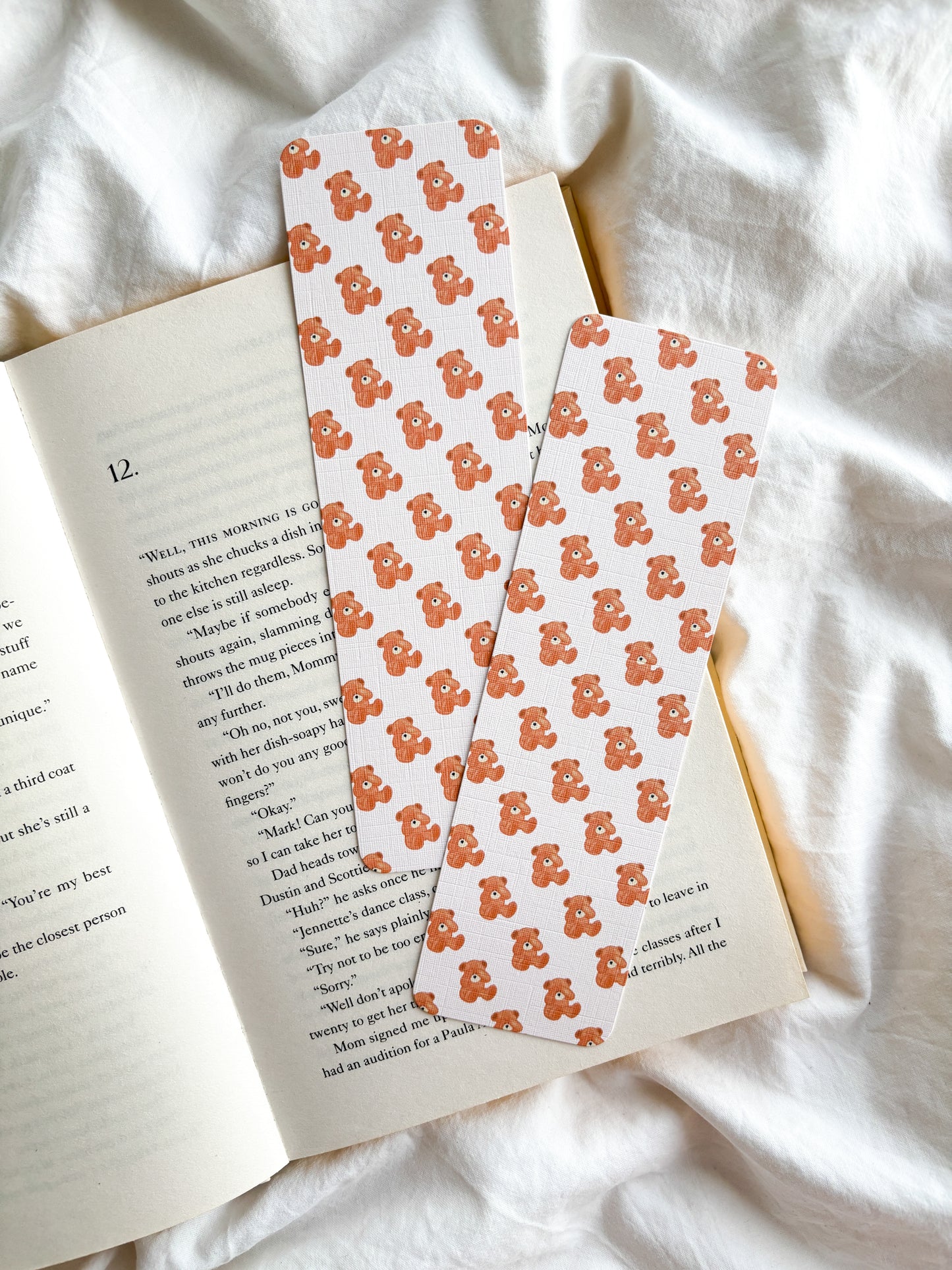 Shy Teddy Bear Bookmark