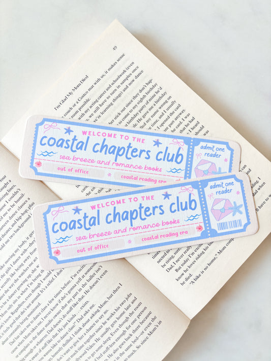 Coastal Chapters Book Club Bookmark
