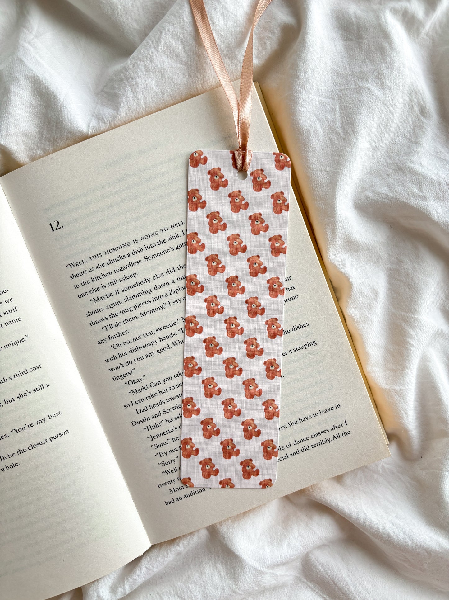 Shy Teddy Bear Bookmark