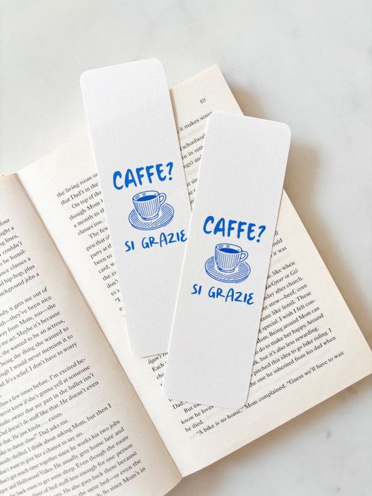 Italian Coffee Minimal Bookmark