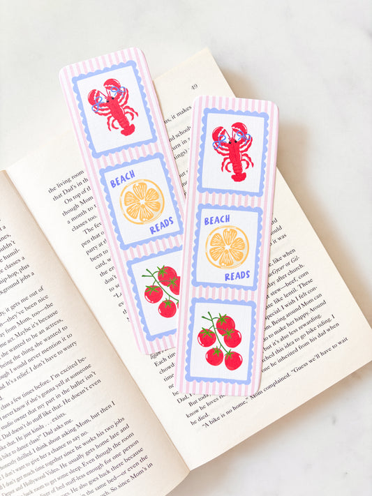 Beach Reads Lobster Bookmark | Stamps Bookmark