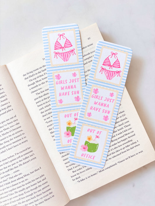 Girls Just Wanna Have Sun Bookmark | Stamps Bookmark