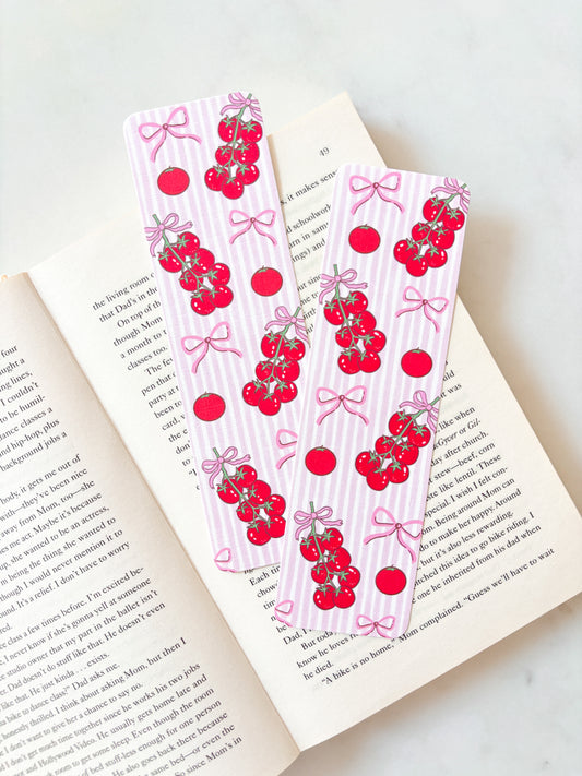 Coquette Tomatoes Bookmark | Cute Bookmark