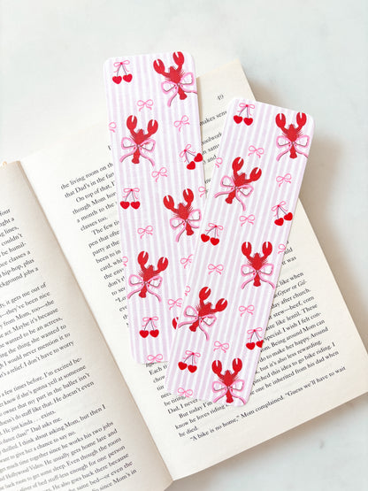 Coquette Lobster Bookmark | Summer Bookmark