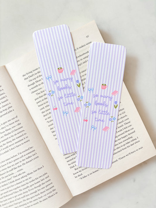 So Many Books So Little Time | Cute Bookmark
