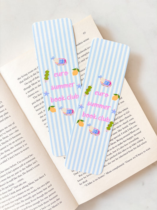 Euro Summer Beach Book Club Bookmark