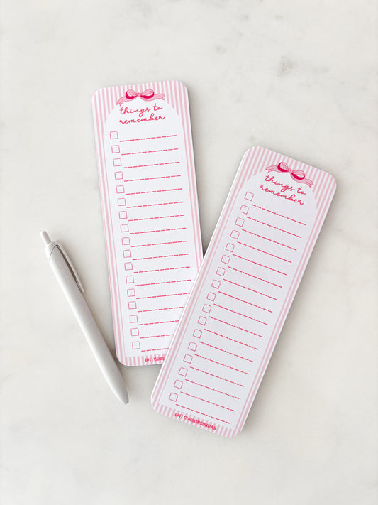 Things To Remember To Do List | To-Do List Notepad